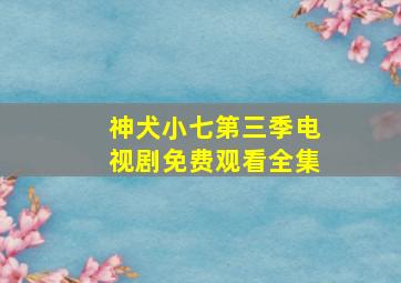 神犬小七第三季电视剧免费观看全集