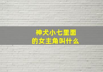 神犬小七里面的女主角叫什么