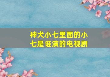 神犬小七里面的小七是谁演的电视剧