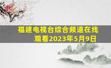 福建电视台综合频道在线观看2023年5月9日