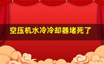 空压机水冷冷却器堵死了