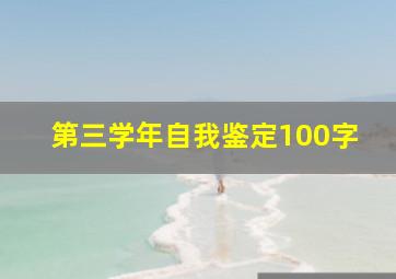 第三学年自我鉴定100字