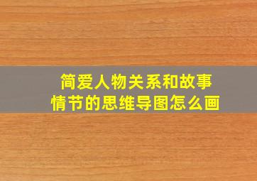 简爱人物关系和故事情节的思维导图怎么画