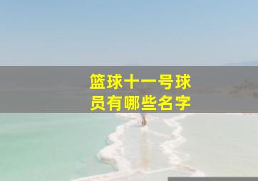 篮球十一号球员有哪些名字