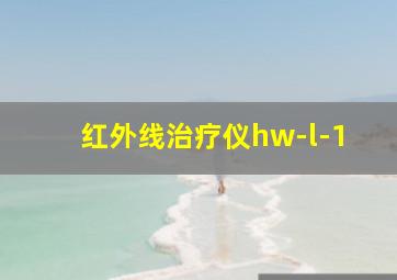 红外线治疗仪hw-l-1