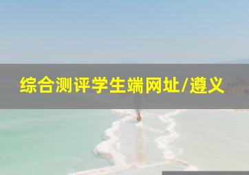 综合测评学生端网址/遵义