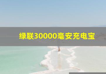 绿联30000毫安充电宝