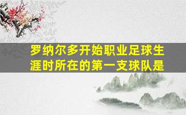 罗纳尔多开始职业足球生涯时所在的第一支球队是