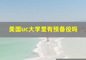 美国uc大学里有预备役吗