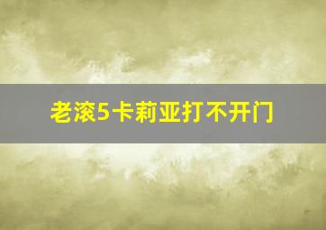 老滚5卡莉亚打不开门