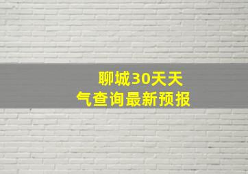 聊城30天天气查询最新预报