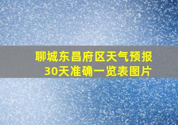 聊城东昌府区天气预报30天准确一览表图片