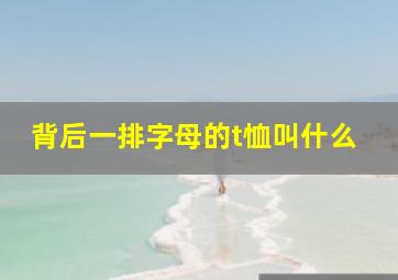 背后一排字母的t恤叫什么