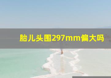 胎儿头围297mm偏大吗