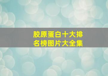 胶原蛋白十大排名榜图片大全集