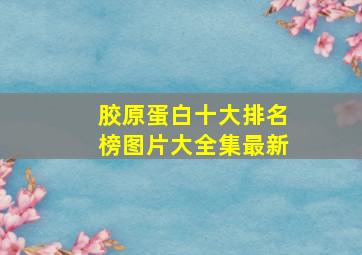 胶原蛋白十大排名榜图片大全集最新