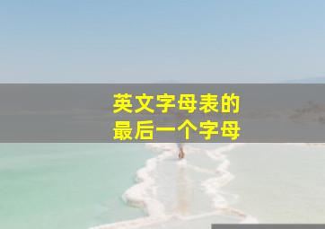 英文字母表的最后一个字母