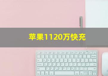 苹果1120万快充