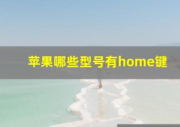 苹果哪些型号有home键