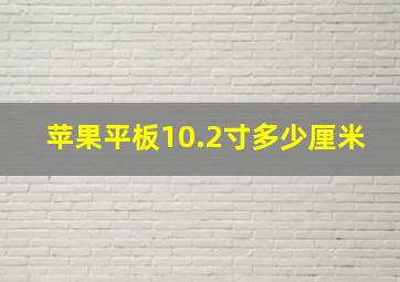 苹果平板10.2寸多少厘米