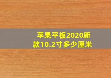 苹果平板2020新款10.2寸多少厘米