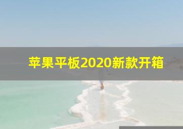 苹果平板2020新款开箱