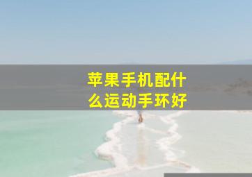 苹果手机配什么运动手环好