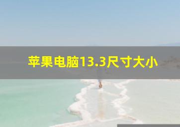 苹果电脑13.3尺寸大小