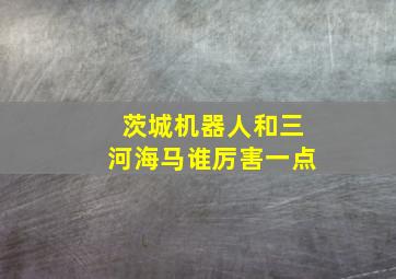 茨城机器人和三河海马谁厉害一点