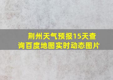 荆州天气预报15天查询百度地图实时动态图片