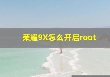 荣耀9X怎么开启root