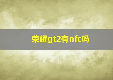 荣耀gt2有nfc吗