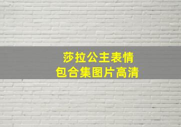 莎拉公主表情包合集图片高清