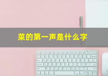 菜的第一声是什么字