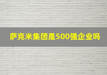 萨克米集团是500强企业吗