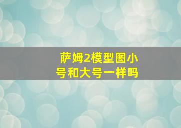 萨姆2模型图小号和大号一样吗