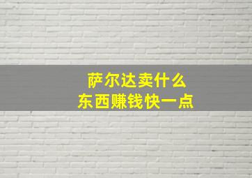 萨尔达卖什么东西赚钱快一点