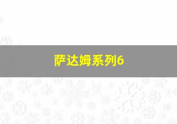 萨达姆系列6