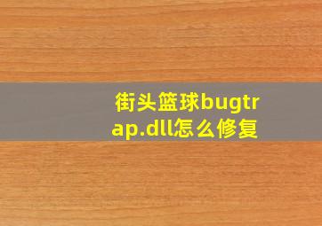 街头篮球bugtrap.dll怎么修复