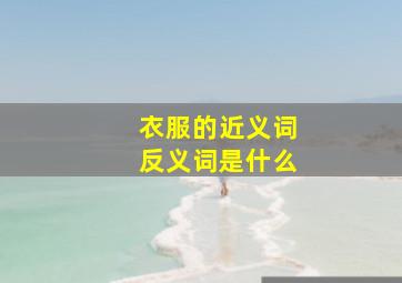 衣服的近义词反义词是什么