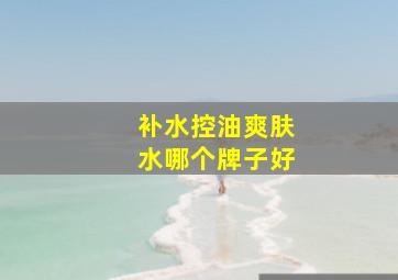 补水控油爽肤水哪个牌子好