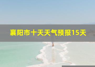 襄阳市十天天气预报15天