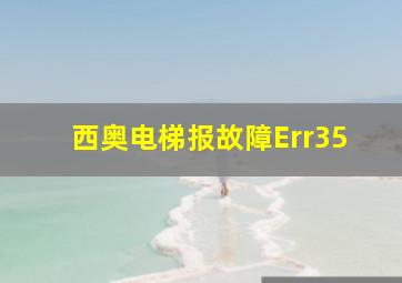 西奥电梯报故障Err35