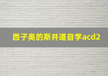 西子奥的斯井道自学acd2