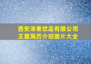 西安淳果饮品有限公司王磊简历介绍图片大全