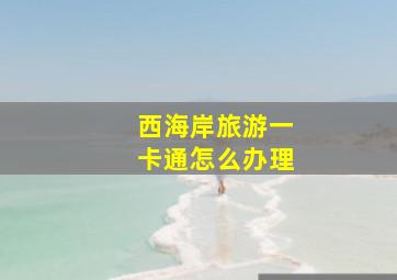 西海岸旅游一卡通怎么办理