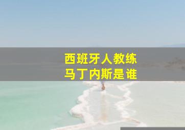 西班牙人教练马丁内斯是谁