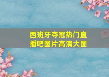 西班牙夺冠热门直播吧图片高清大图