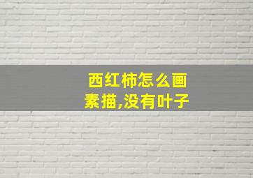 西红柿怎么画素描,没有叶子