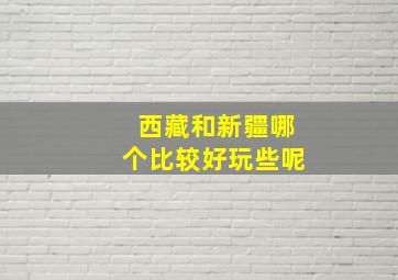 西藏和新疆哪个比较好玩些呢